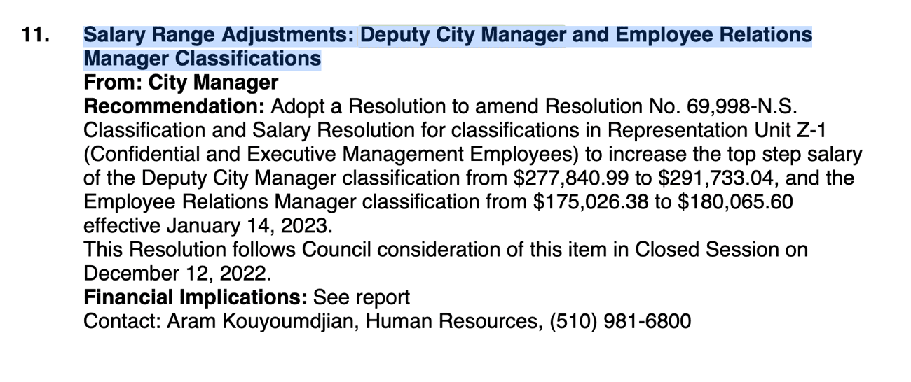 Another Raise for City Managers but Not for Workers