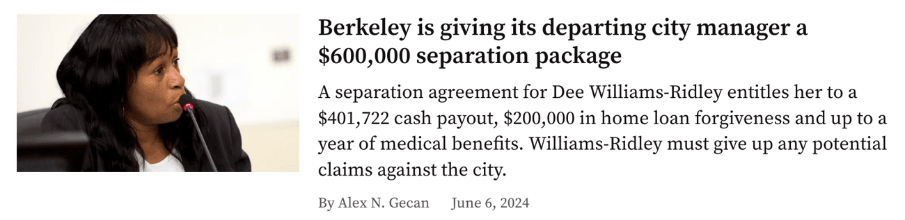 City Manager gets $600K to leave, what do workers need to stay?